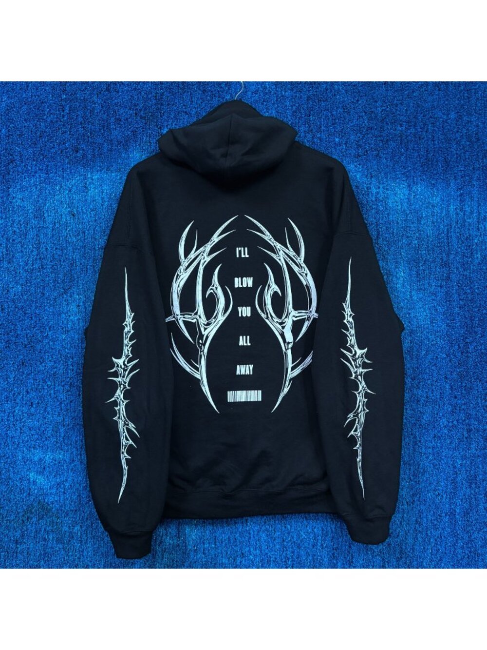 Kim Dracula “I’ll Blow You All Away” Graphic Hoodie Size Extra Large
